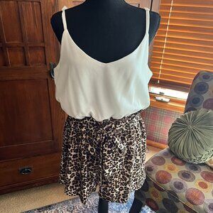 Lily Rose Leopard Print Romper